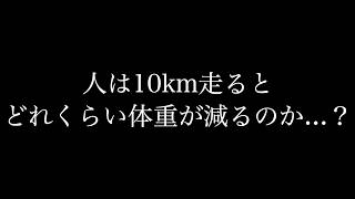 【ダイエツト】人は10km走るとどれくらい体重が減るのか...？