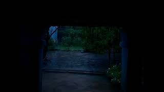 Heavy Rainfall  FOR SLEEPING 😴 INSTANTLY at night Dark screen #rain #sleeping #shorts