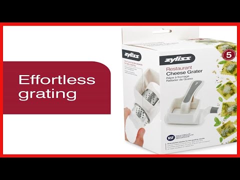 Zyliss Classic Rotary Cheese Grater-NSF Restaurant Certified, White
