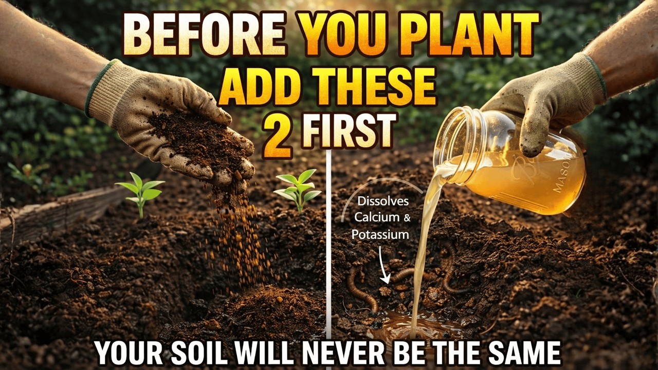 Before You Plant Anything — Drop These 2 Free Ingredients in the Hole First