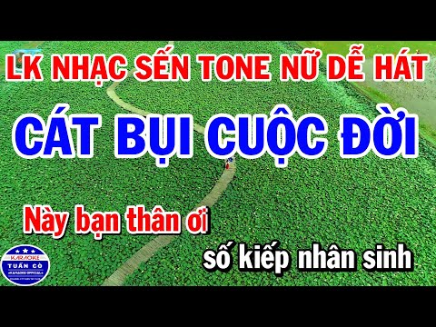 Karaoke Liên Khúc Nhạc Sống Bolero Tone Nữ - Cát Bụi Cuộc Đời - Chỉ Có Bạn Bè Thôi