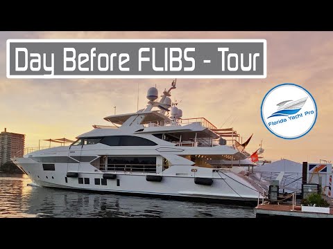 Day Before the 2021 Fort Lauderdale International Boat Show - Tour Around the Denison Booth