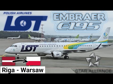 LOT Polish Airlines Embraer E195 | Riga - Warsaw