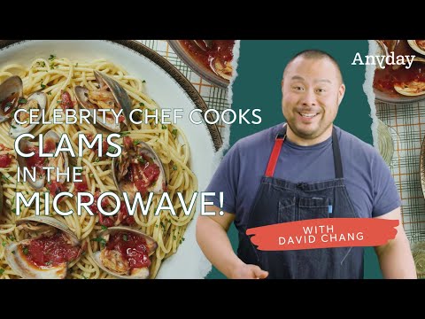 Celebrity Chef Attempts to Cook CLAMS in the Microwave!