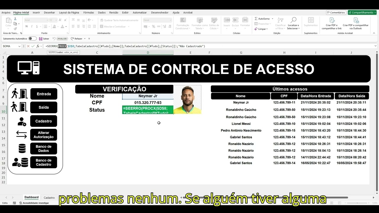 Excel com VBA: Controle de Acesso Completo, Fácil de Usar e Eficaz!