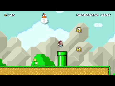 SMB 4-1 Super Mario World WorldVersion by ian - SUPER MARIO MAKER - NO COMMENTARY 1AT