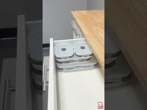 Chef Craft Silicone 4 Piece Collapsible Food Container Set