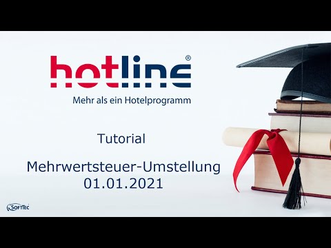 Tutorial: Mehrwertsteuer-Umstellung 01.01.2021 | hotline Hotelsoftware
