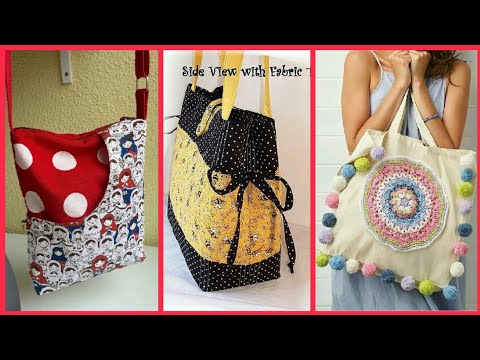 30 New Beautiful Handmade Fabric Bag Designs | DIY Fabric Bag Designs | Fabric Handbags For Ladies