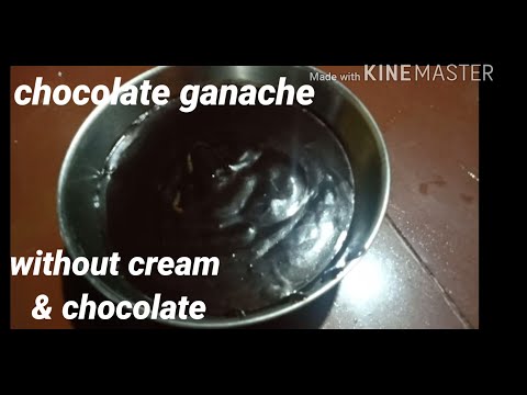 How to make Chocolate Ganache without cream & chocolate l with only cocoa powder & milk