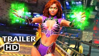 PS4 - Injustice 2 Starfire Gameplay Trailer Comic Con (2017)