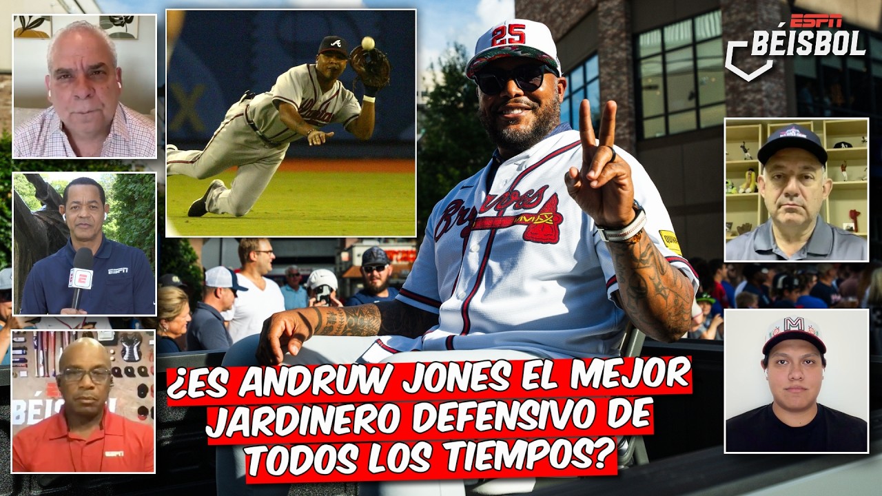 ANDRUW JONES, INMORTAL. El primer beisbolista de CURAZAO en llegar a COOPERSTOWN | ESPN Beisbol