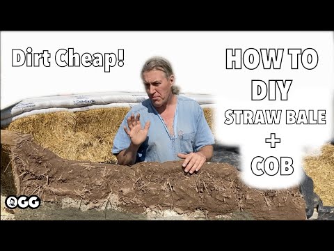 DIY COB Tutorial & Intro to Straw Bale Building