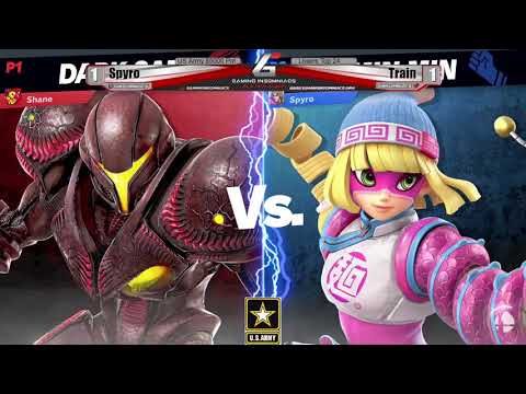 US Army $5000 Pot Losers Top 24 - Spyro (Ken, Min Min) Vs. Train (Dark Samus) Smash Ultimate - SSBU