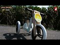 Tricycle et draisienne 2 en 1 en bois pour enfant - Moto