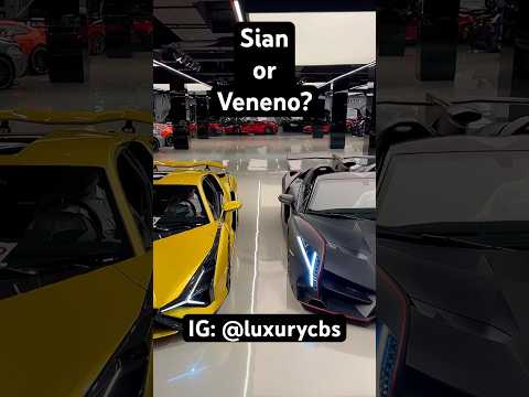 Battle of the Bulls: Lamborghini Sian vs. Veneno Roadster Showdown | #shorts | GSCN Videos 2023