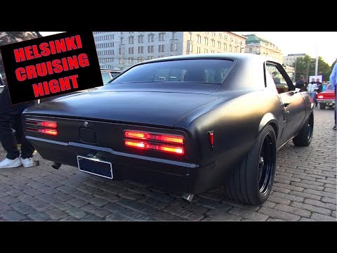 INSANE MUSCLE CARS ARRIVING!! - Helsinki Cruising Night 8/2019