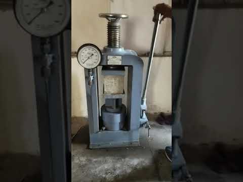 Analog hand operated compression testing machine, for cube t...
