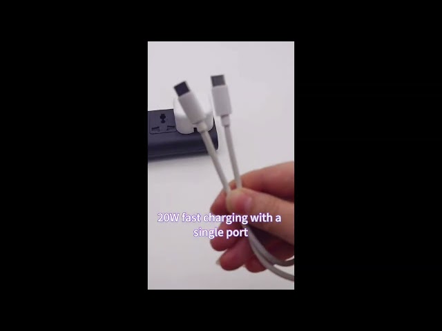 قبس شاحن بقوة 20 واط مع سلك ايفون