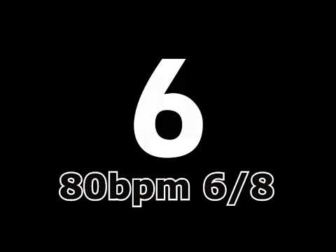 metronome click track 80bpm 6/8
