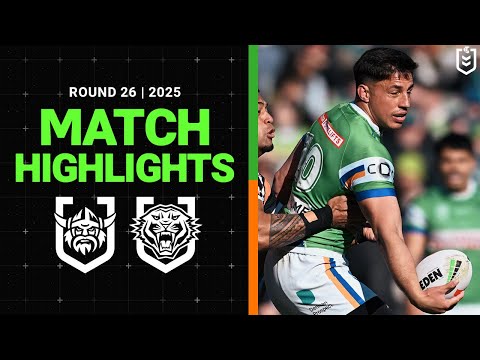NRL Highlights | 2025 NRL Match Highlights | Raiders v Wests Tigers | Round 26