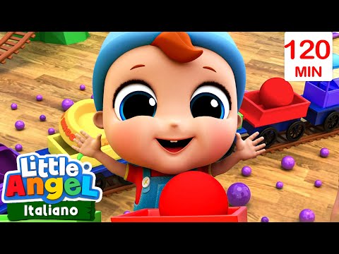 Ecco il Treno dei Colori | Cartoni Animati con Gianni Piccino - Little Angel Italiano