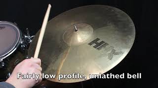 Video thumbnail for Used Sabian HHX Stage Ride 20" Brilliant by The Drum Shop - Portland, Maine