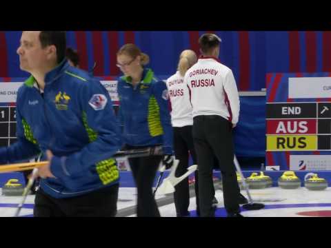 World Mixed Curling Championship 2016 - Round Robin AUS vs RUS