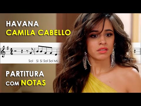 Havana | Partitura com Notas para Flauta Doce, Violino | Camila Cabello