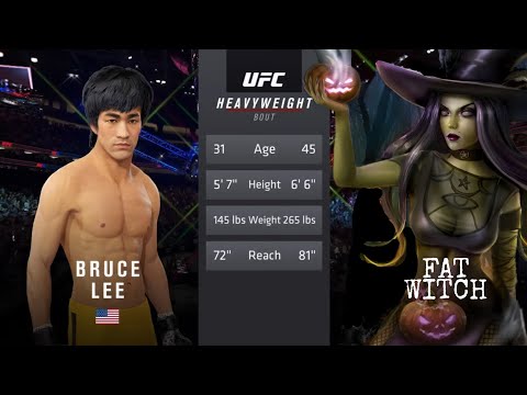 UFC4 | Bruce Lee vs Fat WITCH (EA Sports UFC 4)