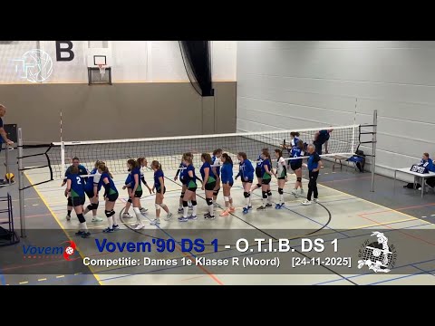 Volleybal Dames 1e Klasse R: Vovem'90 D1 - O.T.I.B. D1 [24-11-2025]