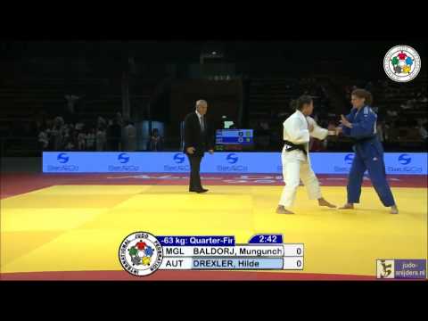 Judo 2013 Grand Prix Abu Dhabi: Baldorj (MGL) - Drexler (AUT) [-63kg] QF