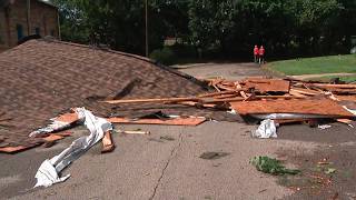 Roof blown off Newark church as storms, strong winds move through Ohio