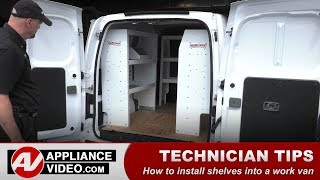 Tips for Installing Shelves in a Work Van