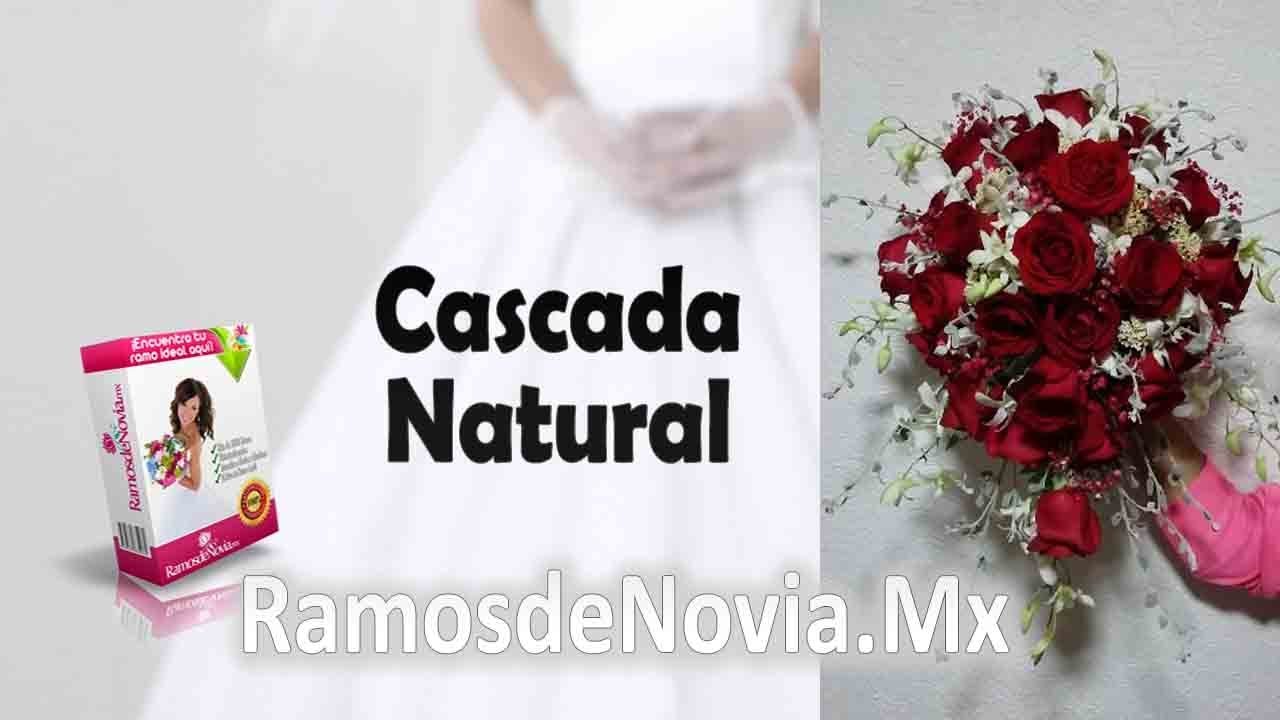 Ramos de Novia, ramo de novia en cascada natural 00202