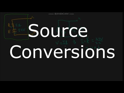 DC Circuits - Voltage/Current Source Conversions