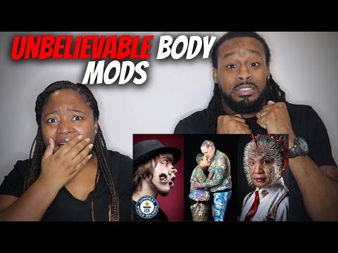 American Couple Reacts "UNBELIEVABLE Body Mods - Guinness World Records"