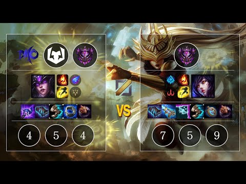 DMO xiye Syndra vs Ahri Mid - KR Master Patch 10.10