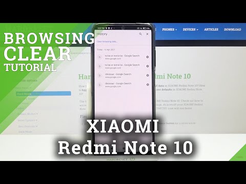 How to Clear Browsing Data in XIAOMI Redmi Note 10 – Clear Browsing History