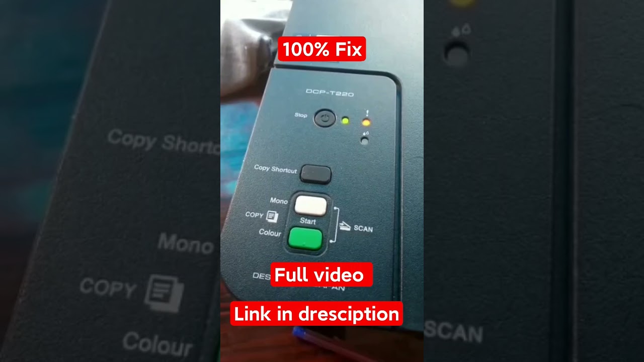 (Fix) Brother Dcp T220 / T420W Red Light Blinking How To Fix it maintenance box reset। Reset Printer