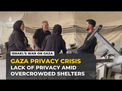 Gaza displacement camps strip Palestinians of privacy and dignity