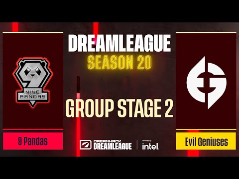 Dota2 - 9 Pandas vs Evil Geniuses - Game 3 - DreamLeague Season 20 - Group Stage 2