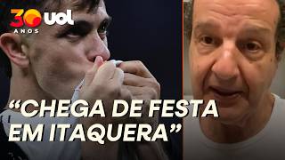CORINTHIANS COLOCA BRAGANTINO EM 'SEU DEVIDO LUGAR, CHEGA DE FESTA EM ITAQUERA', COMENTA JUCA KFOURI