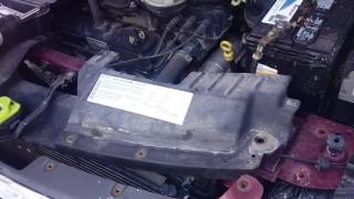 Chrysler Town and Country 3.8l cooling fan relay easy fix.