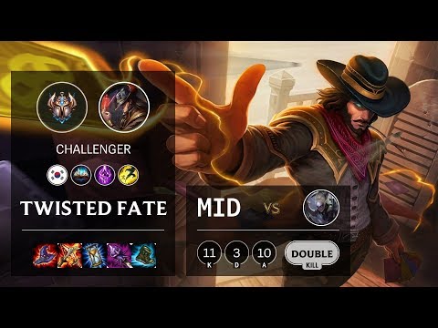 Twisted Fate Mid vs Diana - KR Challenger Patch 10.4