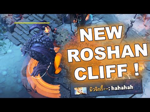 Dota 2 Tricks: Putting Roshan on a cliff! 7.23d