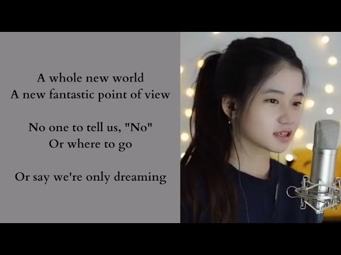 A Whole New World - Disney Aladdin. Covered By Shania Yan (Lyrics)