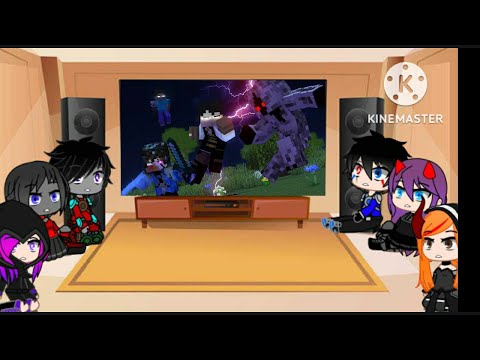 Rainimator friend's react to Black and Blue AMV Rain and Jeff vs Entity 303 Part 2 Finale