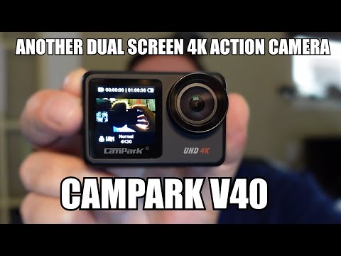 Campark V40 dual screen 4K Action Camera First look