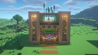 Minecraft: How to Build a Wooden House Base  | Easy Survival House Tutorial